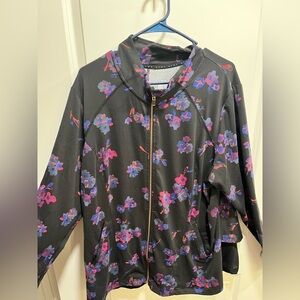Livi Active Black Floral Jacket 22/24